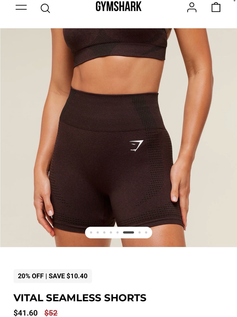 Gymshark Vital Seamless High-Waist Women's Shorts — Brown